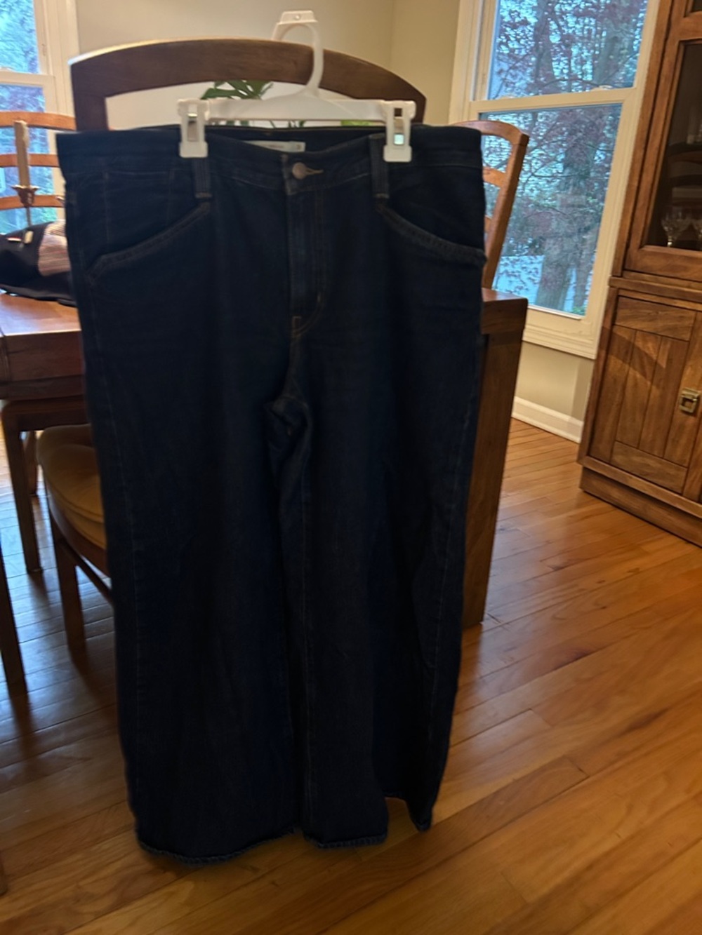 Levi's Women's 94 Baggy Wide Leg Jean 
Dark Blue Denim